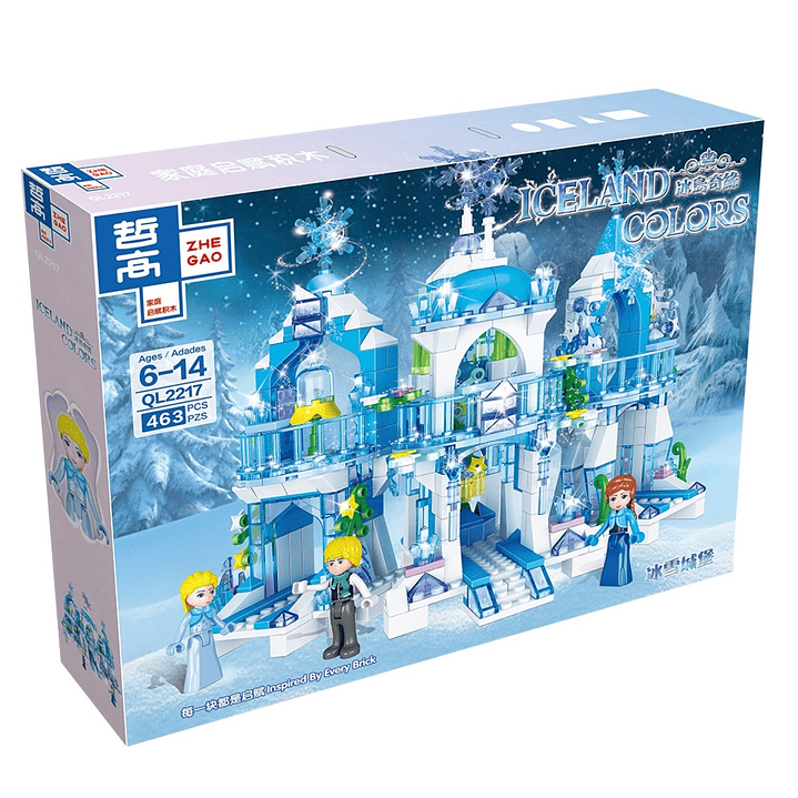 Set Bloques Armables Castillo de Hielo 463 Piezas DBG1539 3