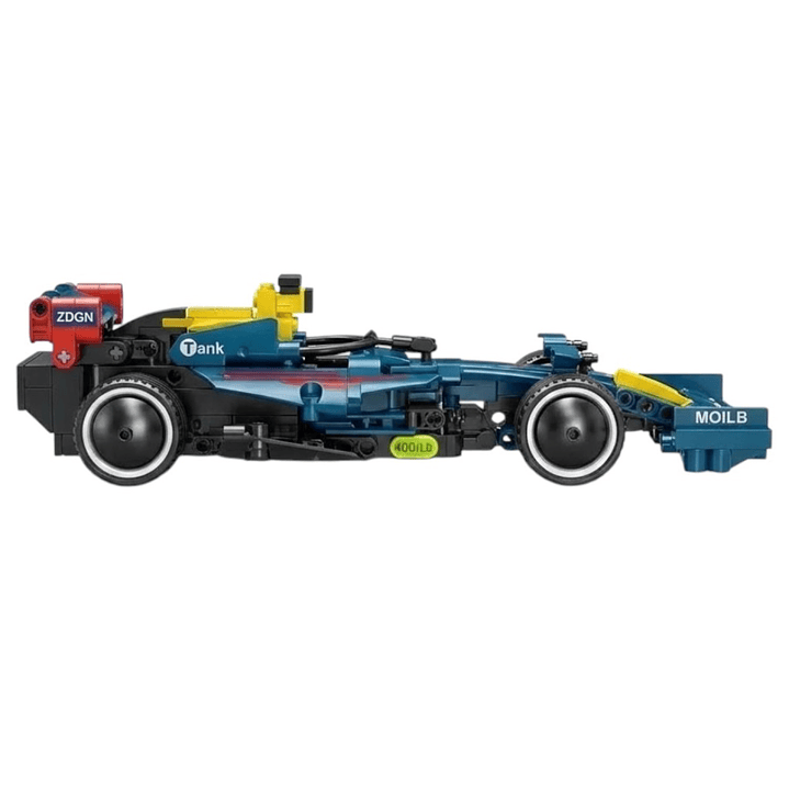 Set Bloques Armables Auto Carrera Pull Back 293pzs DBG1771 2