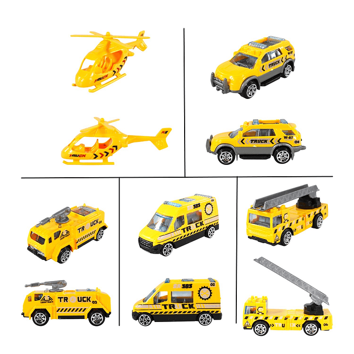 Set Armable Pista Autos 3 Niveles Estación Rescate DBG1702 4