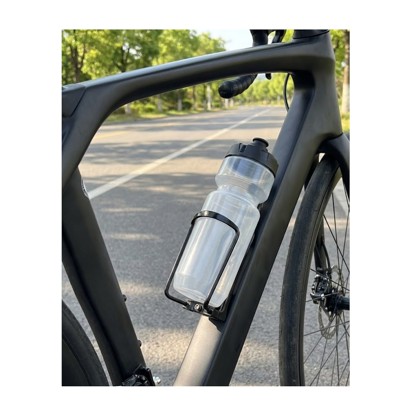 Soporte Porta Botella Ajustable para Bicicleta e18001 Negro 6