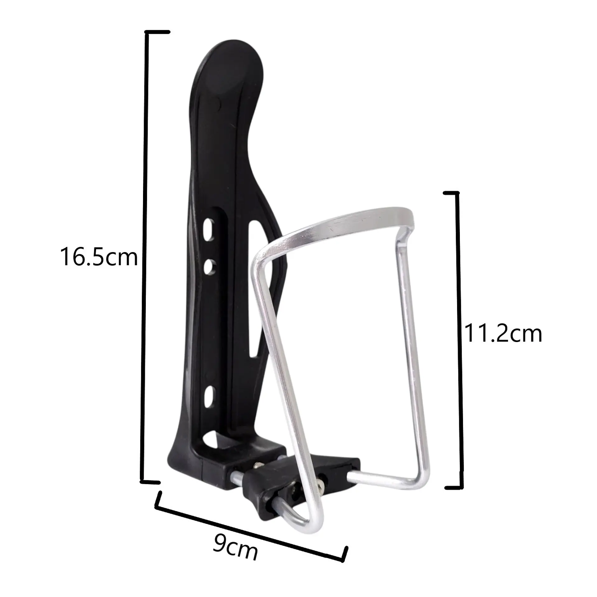 Soporte Porta Botella Ajustable para Bicicleta e18001 Plata 6