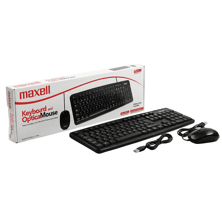Kit Combo Teclado y Mouse USB Maxell WRKBC-10 4