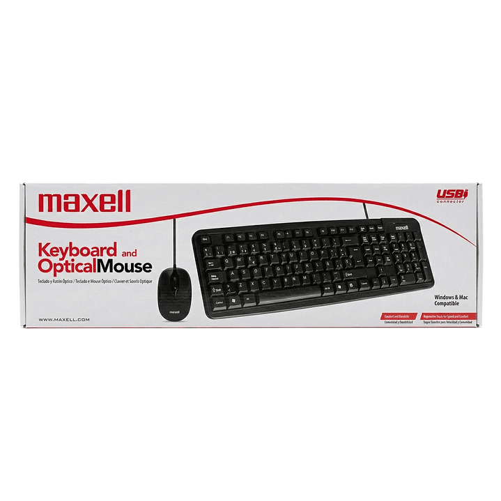 Kit Combo Teclado y Mouse USB Maxell WRKBC-10 5