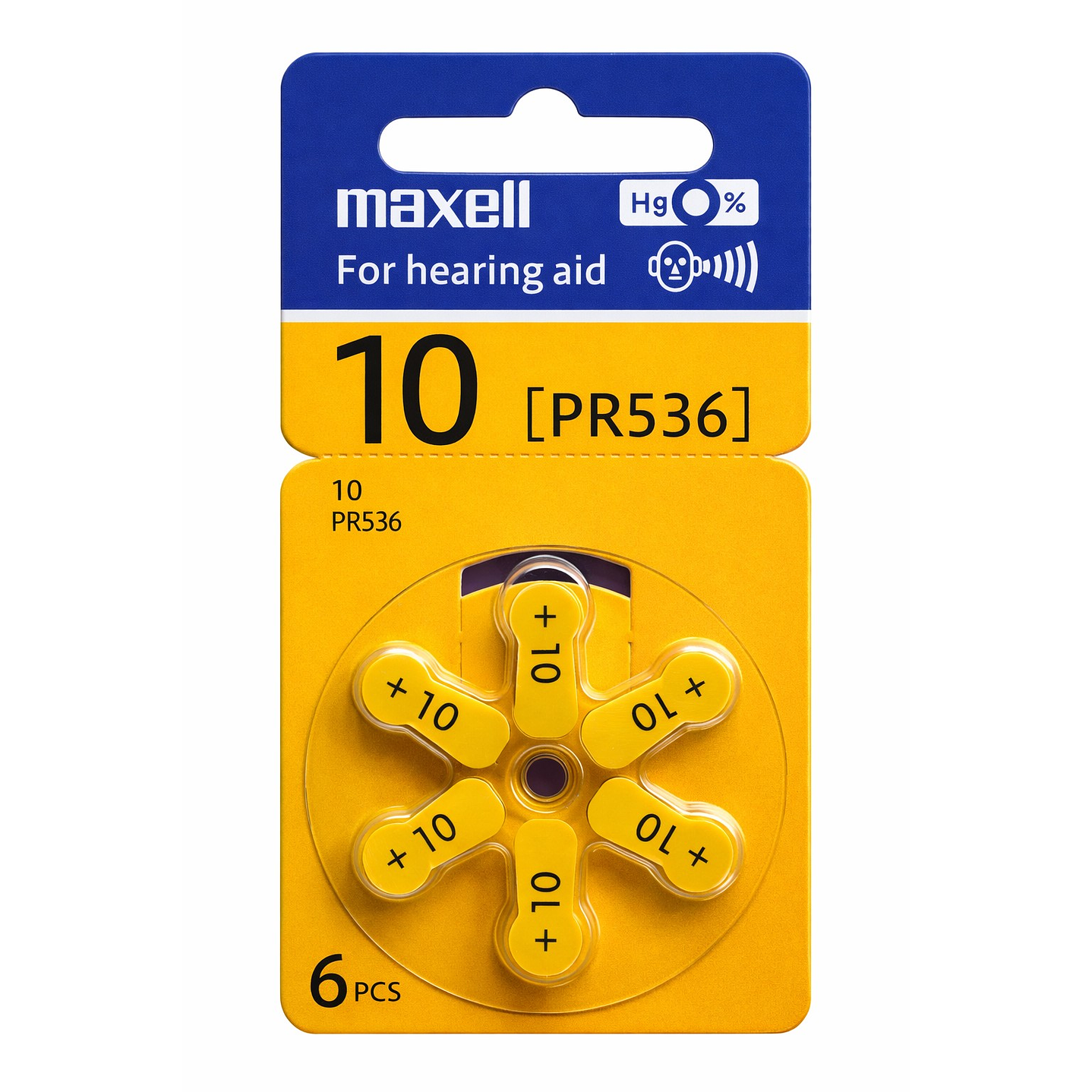 Pack 6 Pilas Para Audífonos Maxell 10 Auditivas 1
