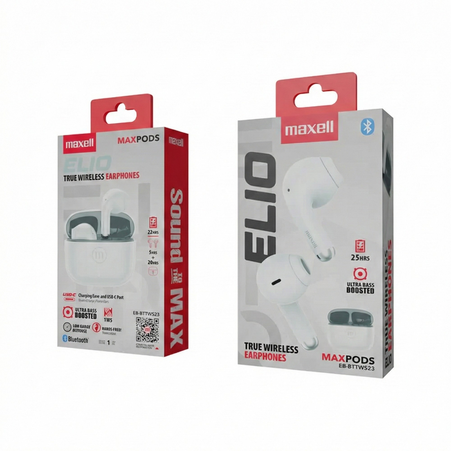 Audífonos inalámbricos Bt Maxell ELIO 12 Horas Blanco 3