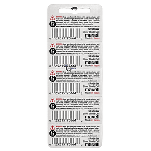 Pack 5 Pilas SR936SW (394) 1.55v Maxell Tipo Botón Holograma