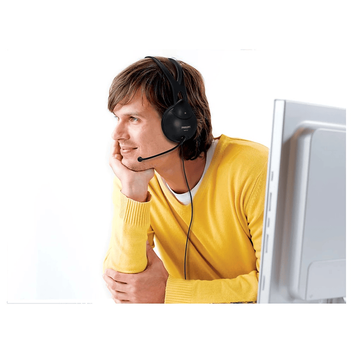 Audífonos Philips SHM1900/00 con Micrófono para PC Negro 2