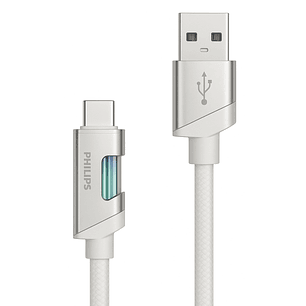 Cable USB-A a Tipo-C Philips DLC5021AW 1 mt Blanco