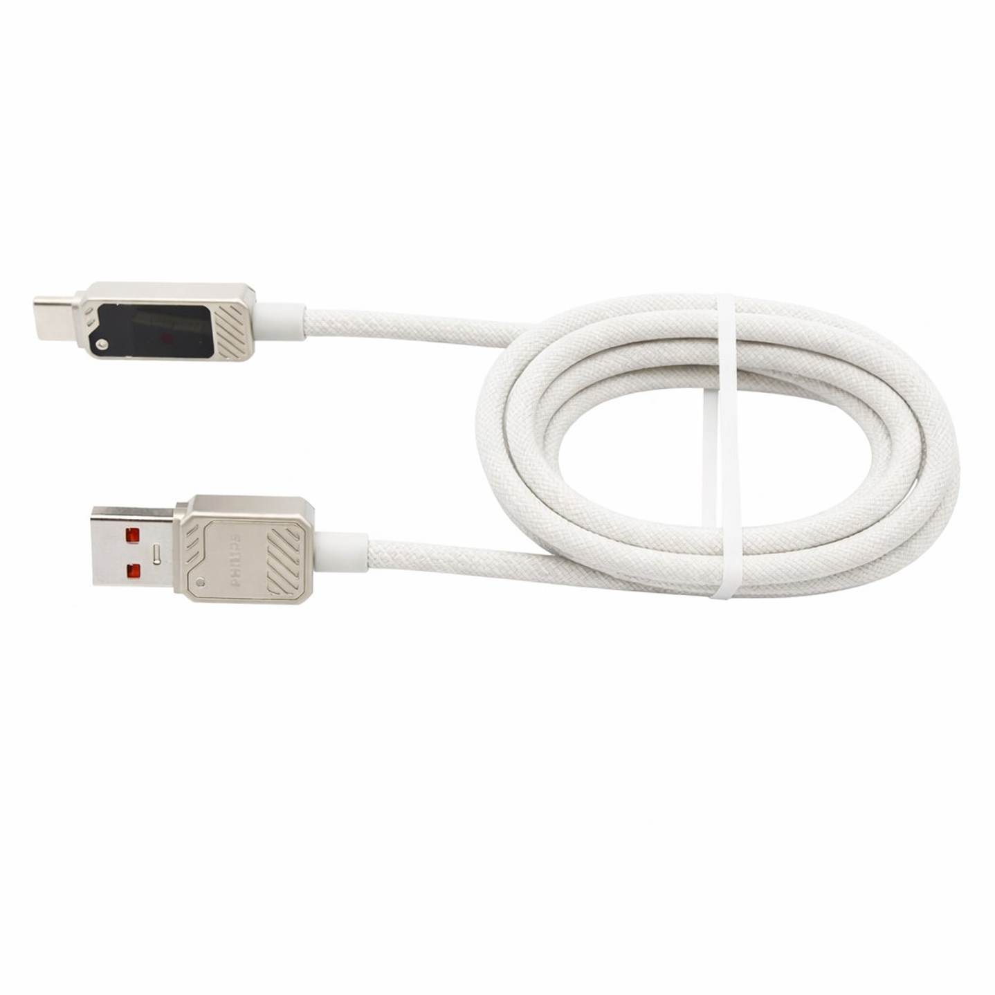Cable USB-A a Tipo-C Philips DLC5011AW 1 mt Blanco 3