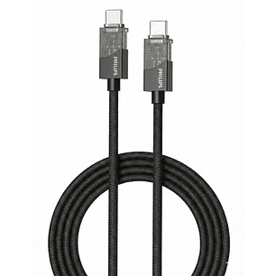 Cable USB-C a USB-C Philips 60w DLC5031CB 1 mt Negro
