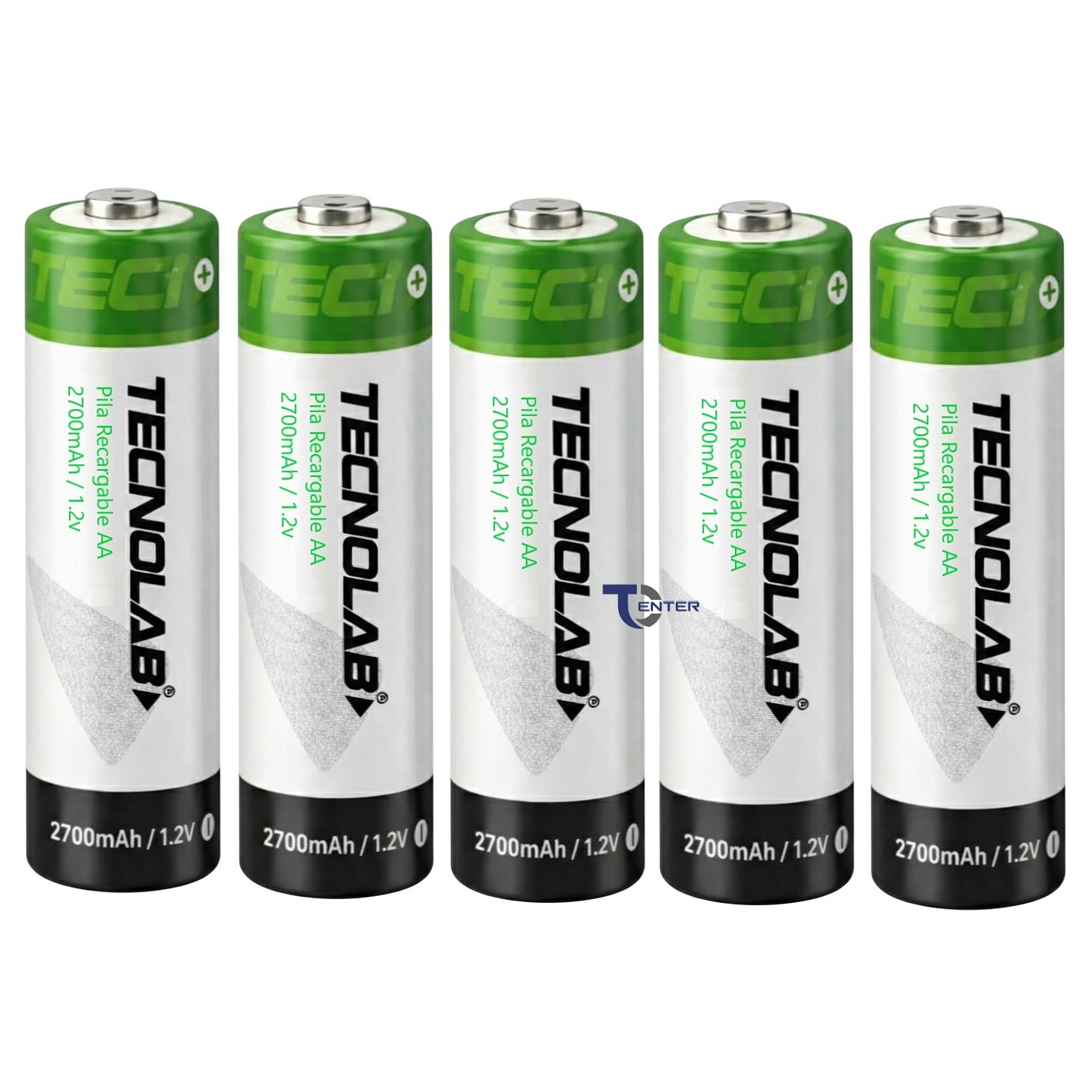 Pack 5 Pilas Recargables AA Tecnolab 2700mha TL727 3