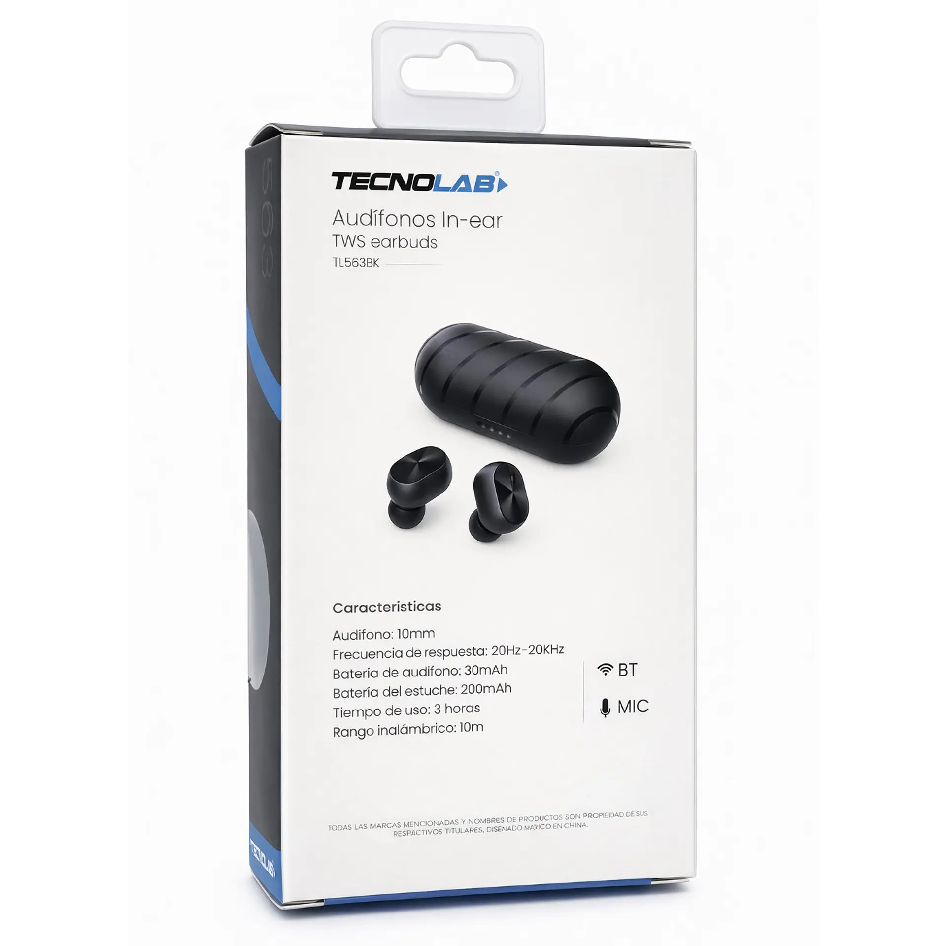Audífonos Inalámbricos BT Tecnolab TL563BK 4