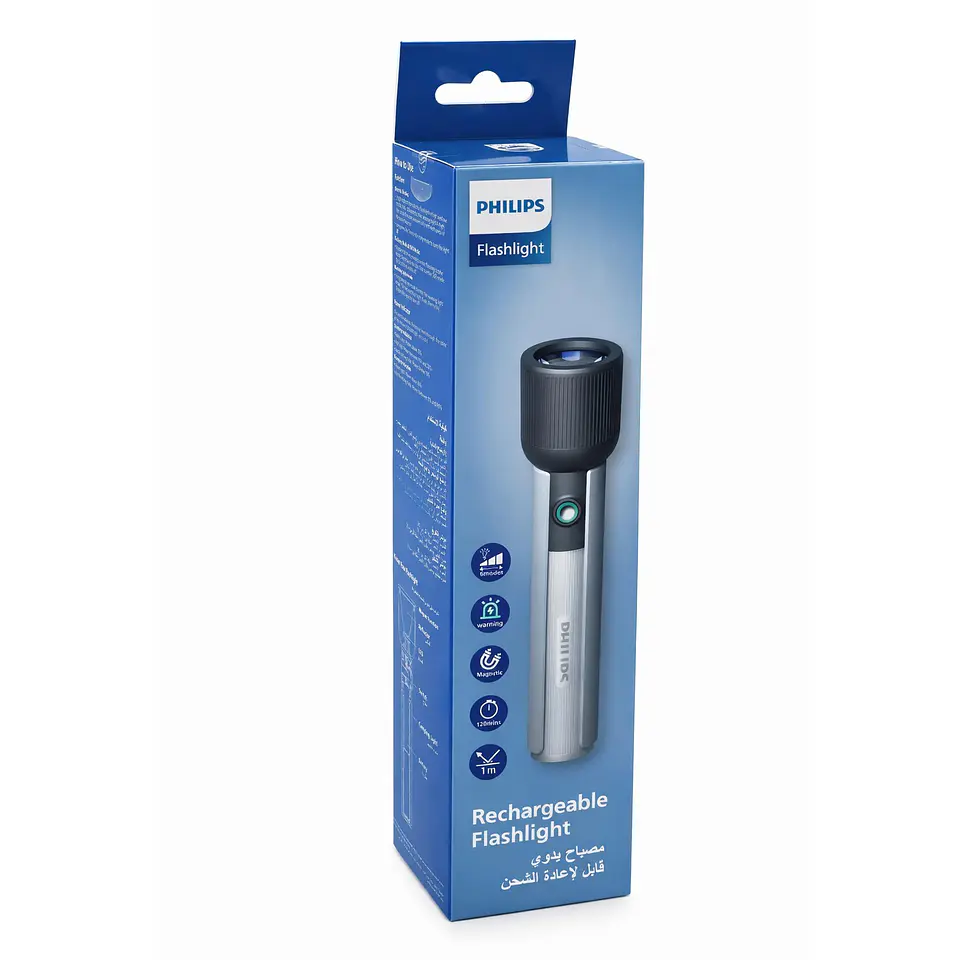 Linterna LED Recargable 400lm 3W SFL1183R/56/ Philips 2