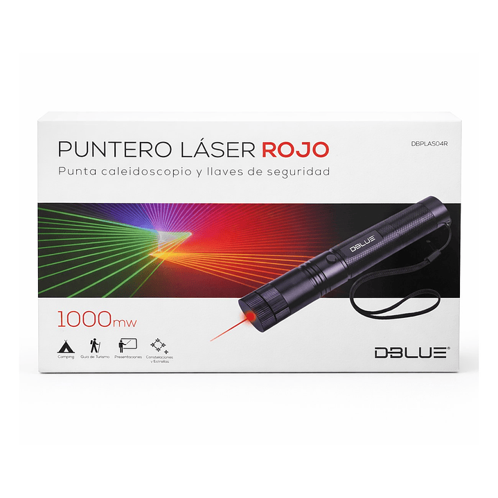 Kit Puntero Laser Rojo 1000mw con Batería y Cargador 4