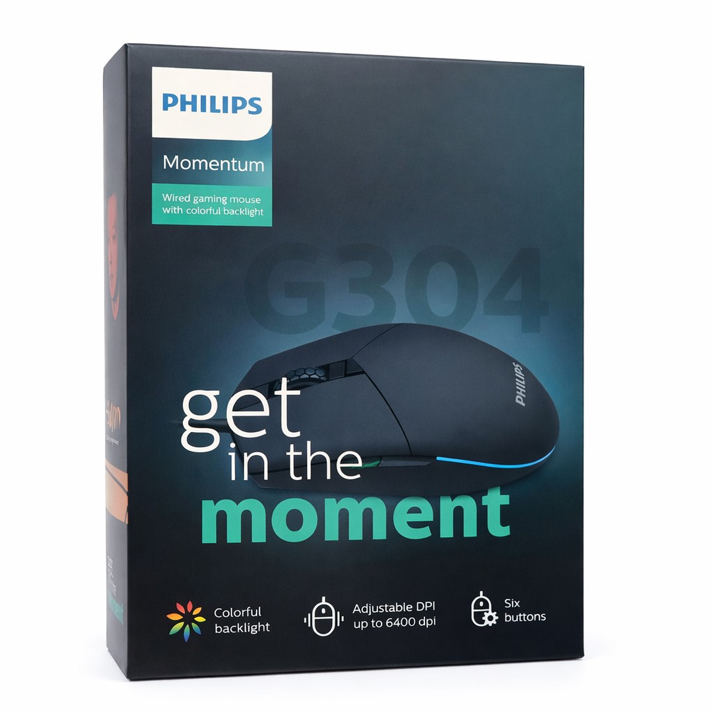 Mouse Alámbrico Philips Momentum G304 SPK9304 5