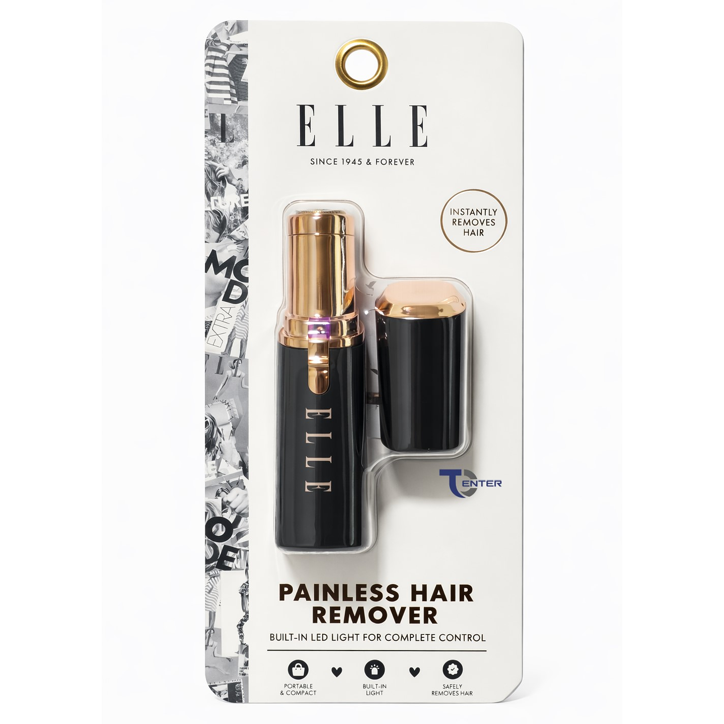 Depiladora de Vello Facial Sin Dolor Elle EL027 Negro 4