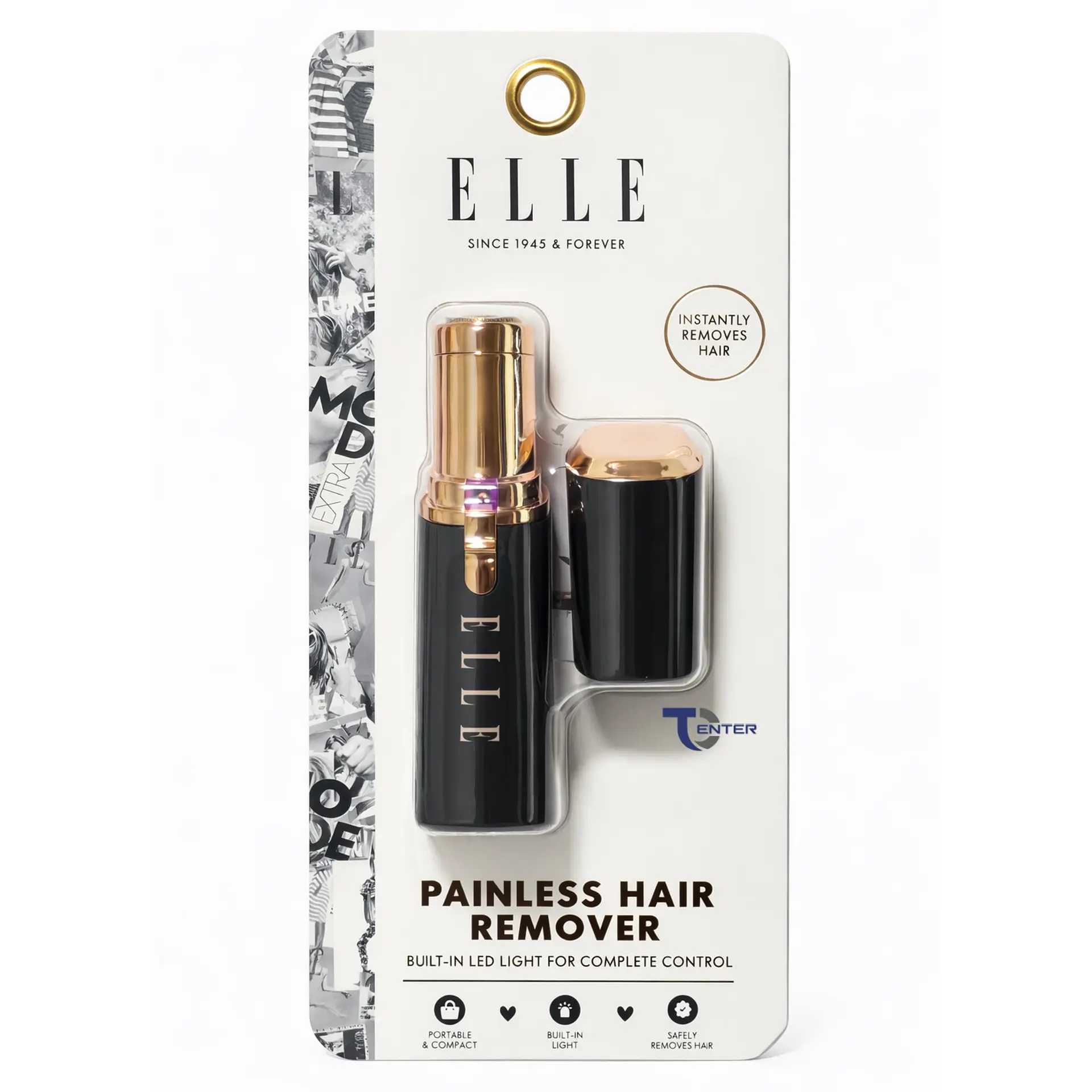 Depiladora de Vello Facial Sin Dolor Elle EL027 Negro 4