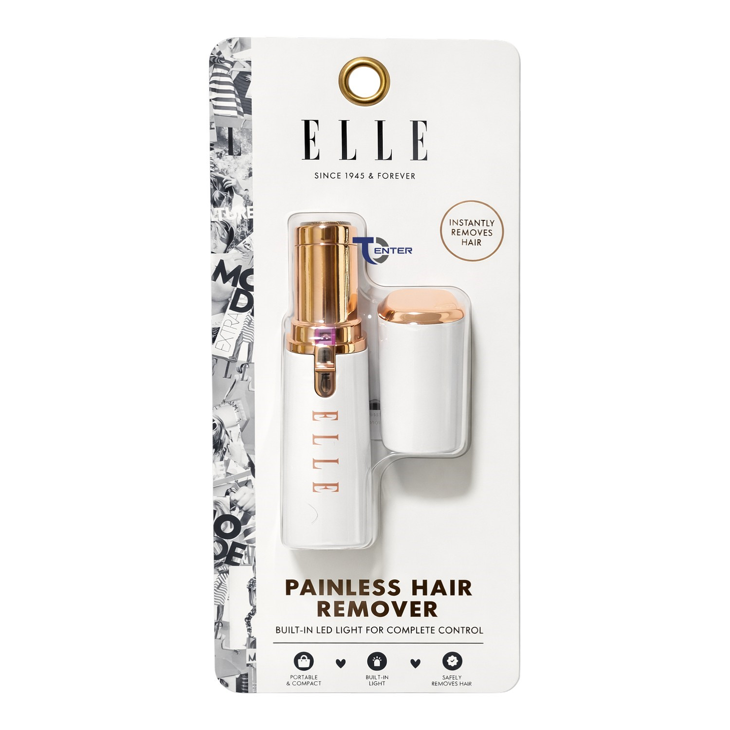 Depiladora de Vello Facial Sin Dolor Elle EL027 Blanco 4