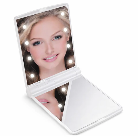 Espejo Compacto Plegable Vivitar MR350 8 Led