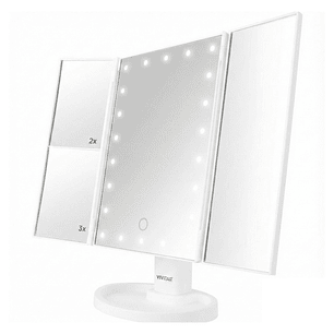 Espejo Plegable Vivitar Aumento 1x2x3x 22 Led MR1307