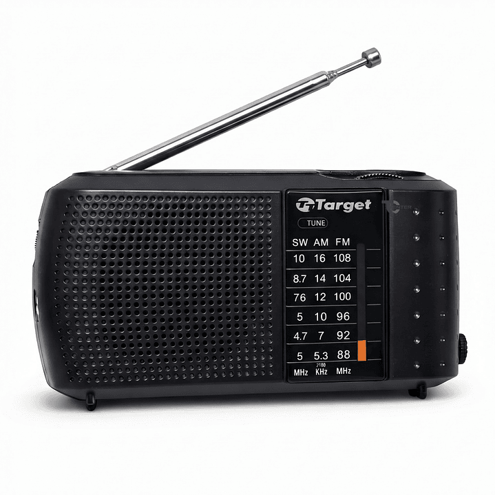 Radio Portátil Target TT-CF12 AM/FM/SW Compacta 3 Bandas 1