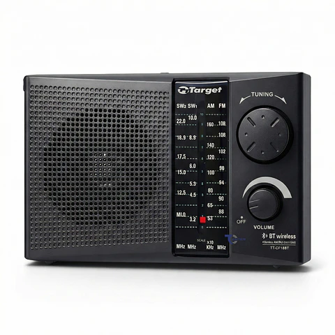 Radio Portátil BT Target TT-CF18BT 4 Bandas USB SD Recargable
