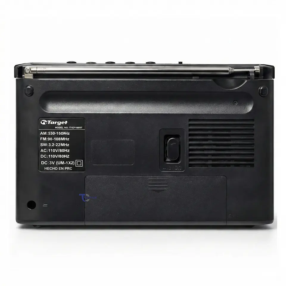 Radio Portátil BT Target TT-CF18BT 4 Bandas USB SD Recargable 6