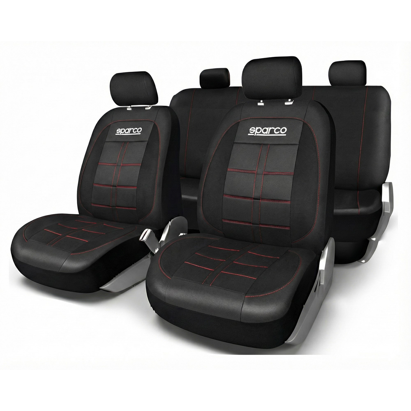 Fundas Cubre Asiento Sparco PVC Negro SPS405PVCRD 1