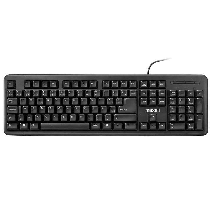 Teclado Básico Maxell KB-90 Conector Usb Negro 1