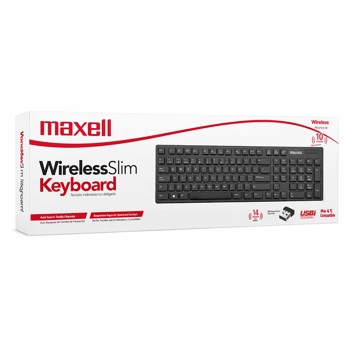 Teclado Inalámbrico Maxell Slim Multifuncional WKB-20 3