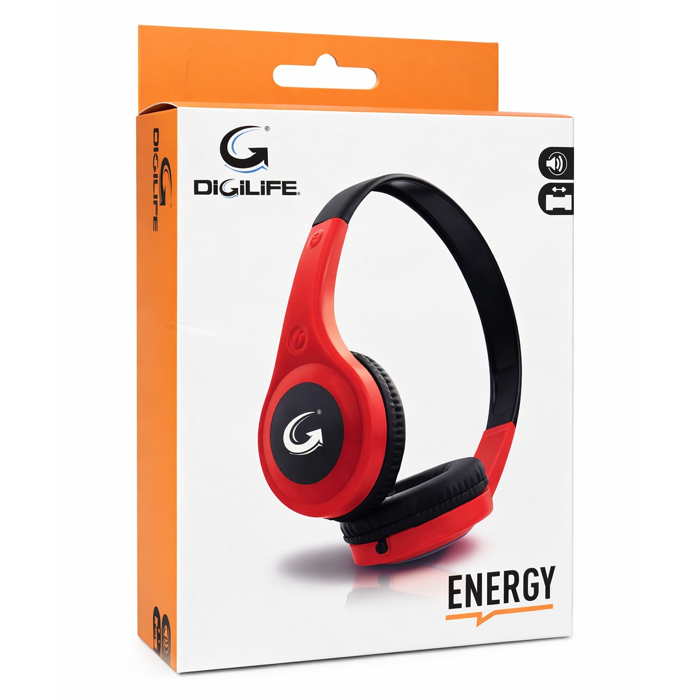 Audífono Cableados Digilife DGL-450023 Sin Mic 3.5mm Rojo 4