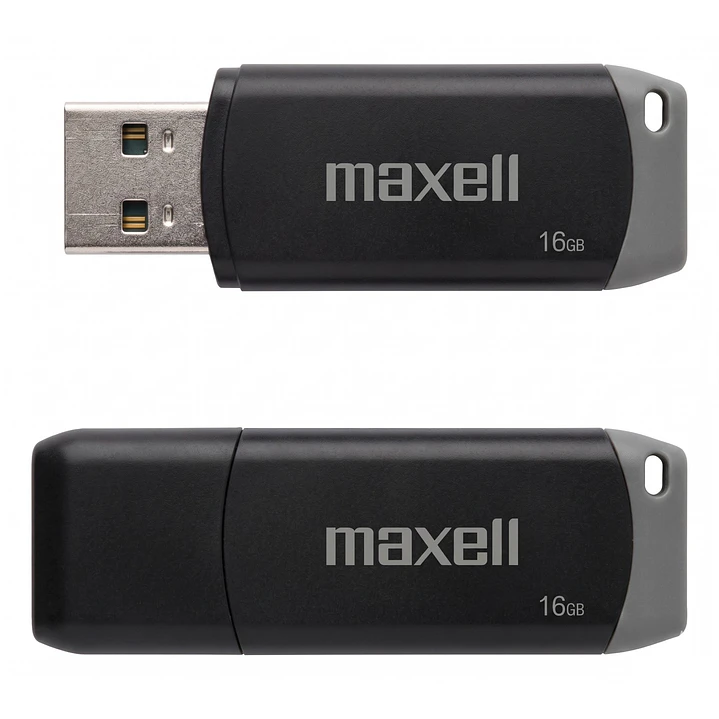 Pendrive Maxell 16Gb USBPD 2.0 Gris 1
