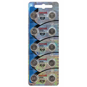 Pack 10 Pilas LR44 AG13 A76 Maxell Holograma