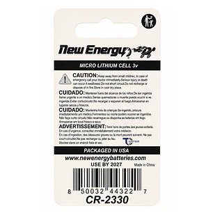 Pila Unitaria CR2330 New Energy 3v Litio