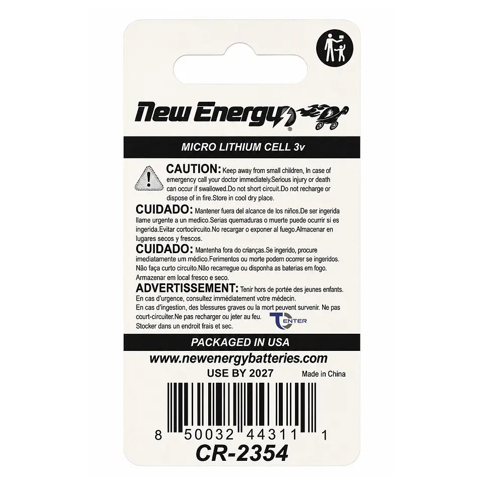 Pila Unitaria CR2354 New Energy 3v Litio 2
