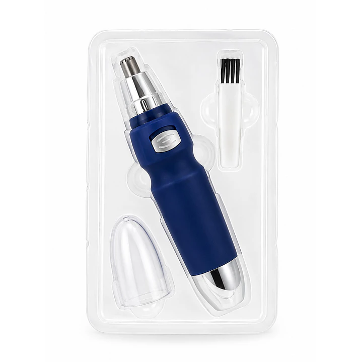 Maquina Depiladora Nasal Cortadora De Pelos Nariz Orejas Azul 5