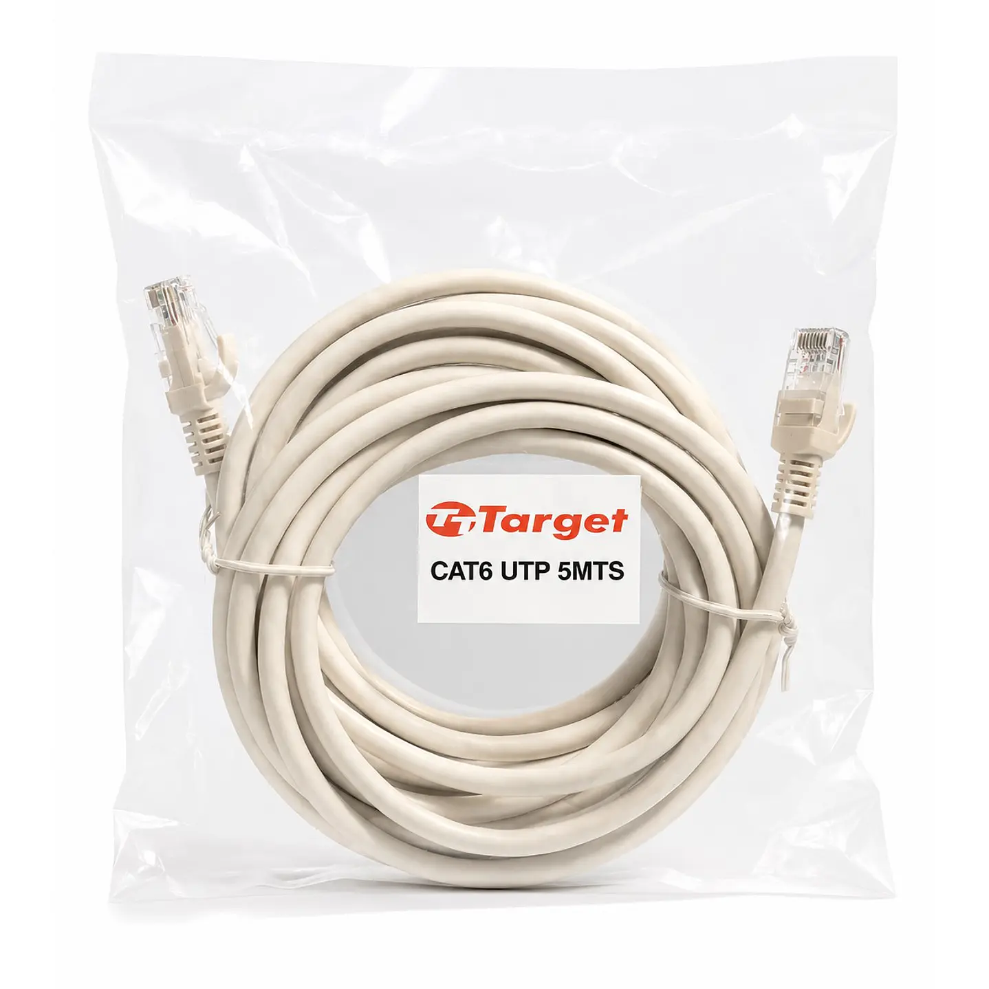 Cable de Red Target 5 mts Patch Cord UTP Cat 6 1
