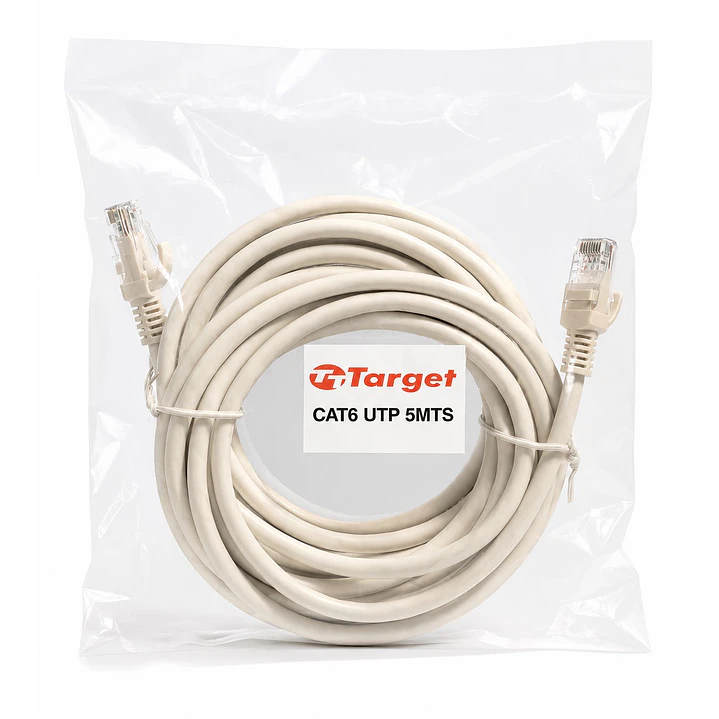 Cable de Red Target 5 mts Patch Cord UTP Cat 6 1