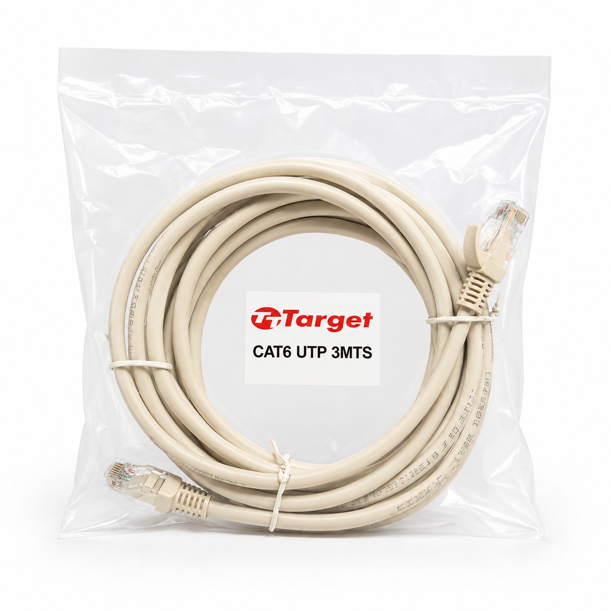 Cable de Red Target 3 mts Patch Cord UTP Cat 6