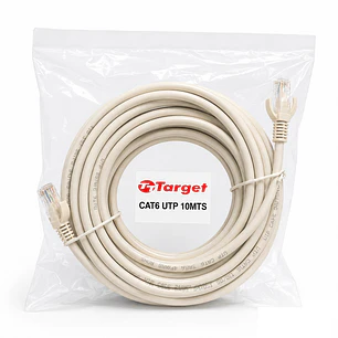 Cable de Red Target 10 mts Patch Cord UTP Cat 6