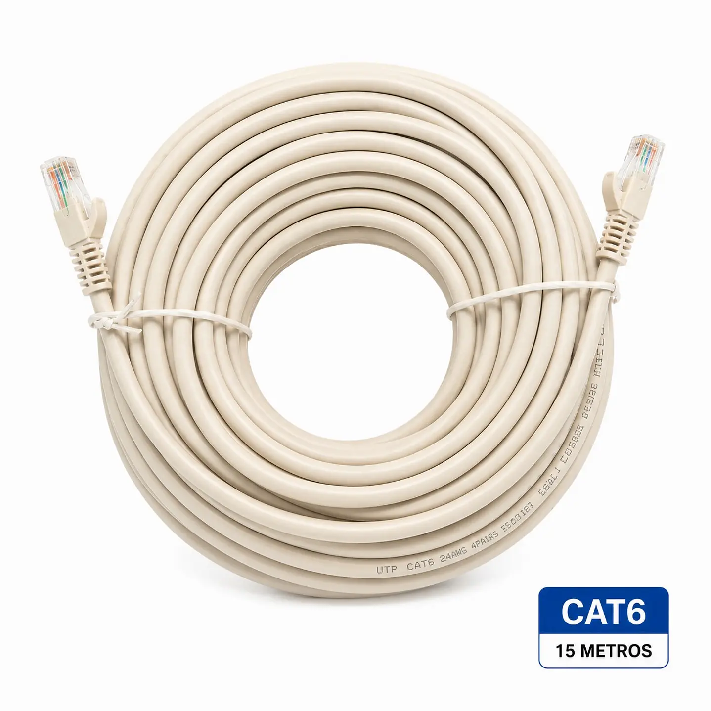Cable de Red Target 15 mts Patch Cord UTP Cat 6 2