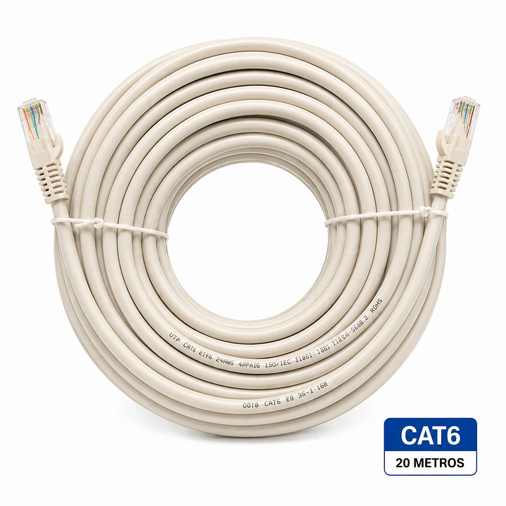 Cable de Red Target 20 mts Patch Cord UTP Cat 6 2