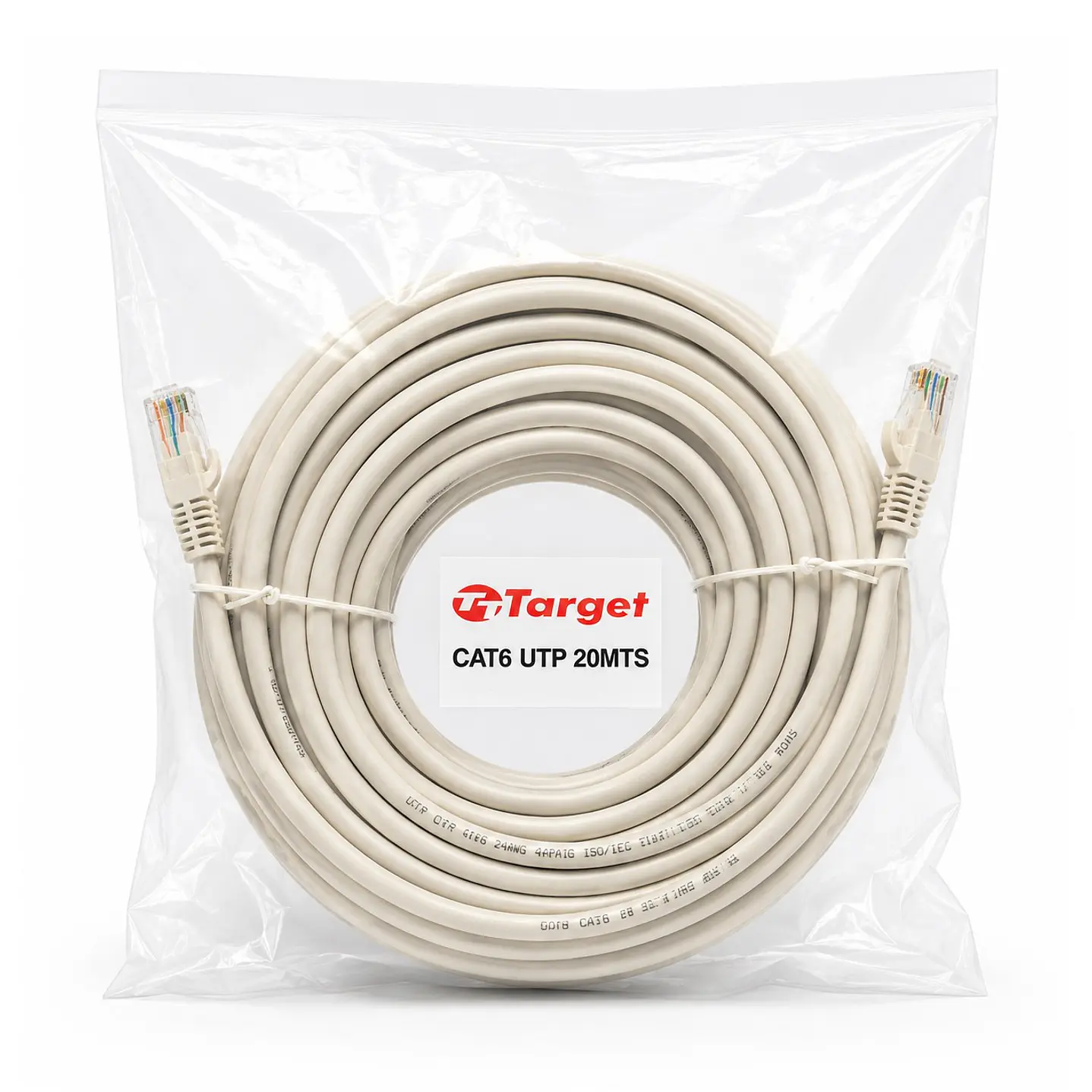 Cable de Red Target 20 mts Patch Cord UTP Cat 6 1