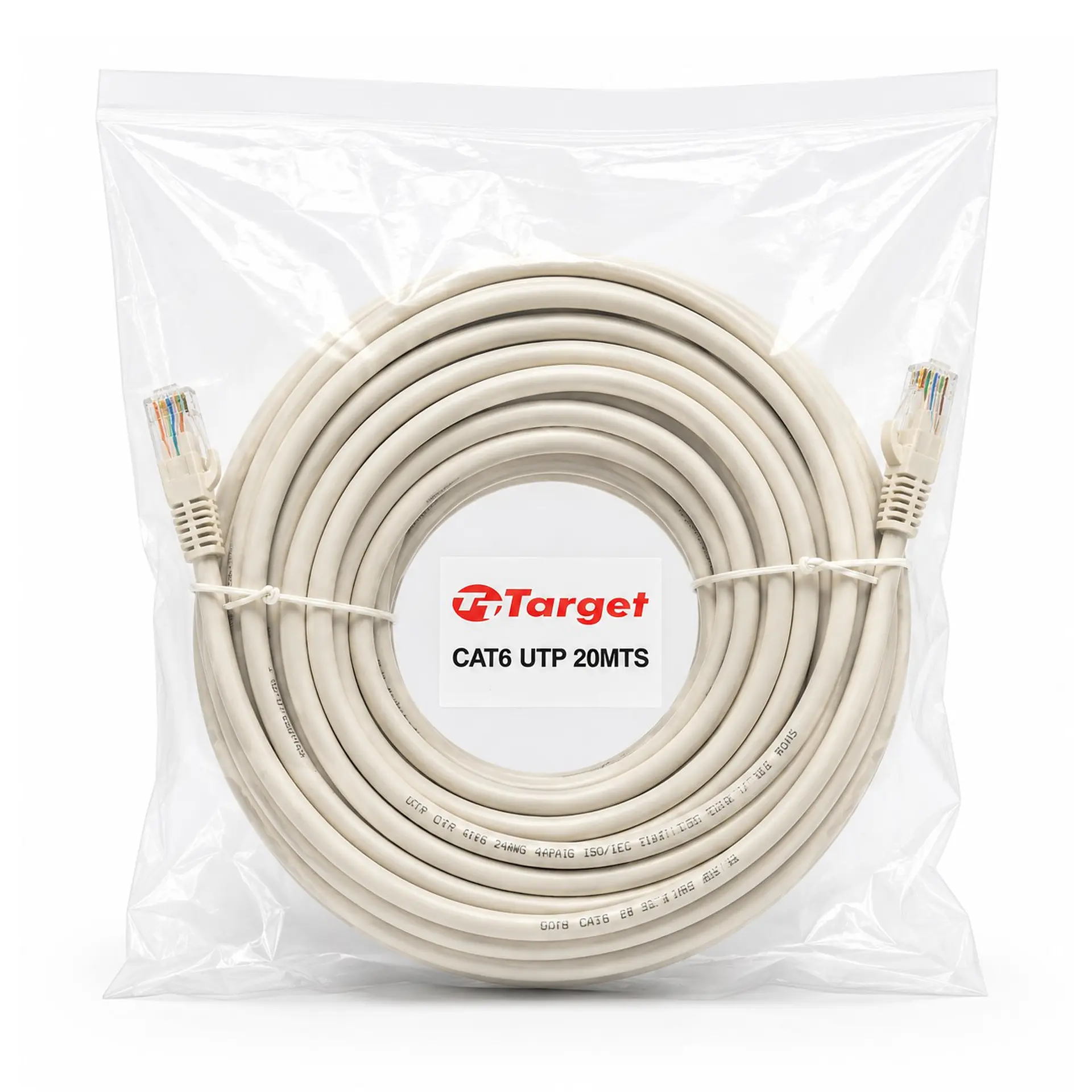 Cable de Red Target 20 mts Patch Cord UTP Cat 6 1
