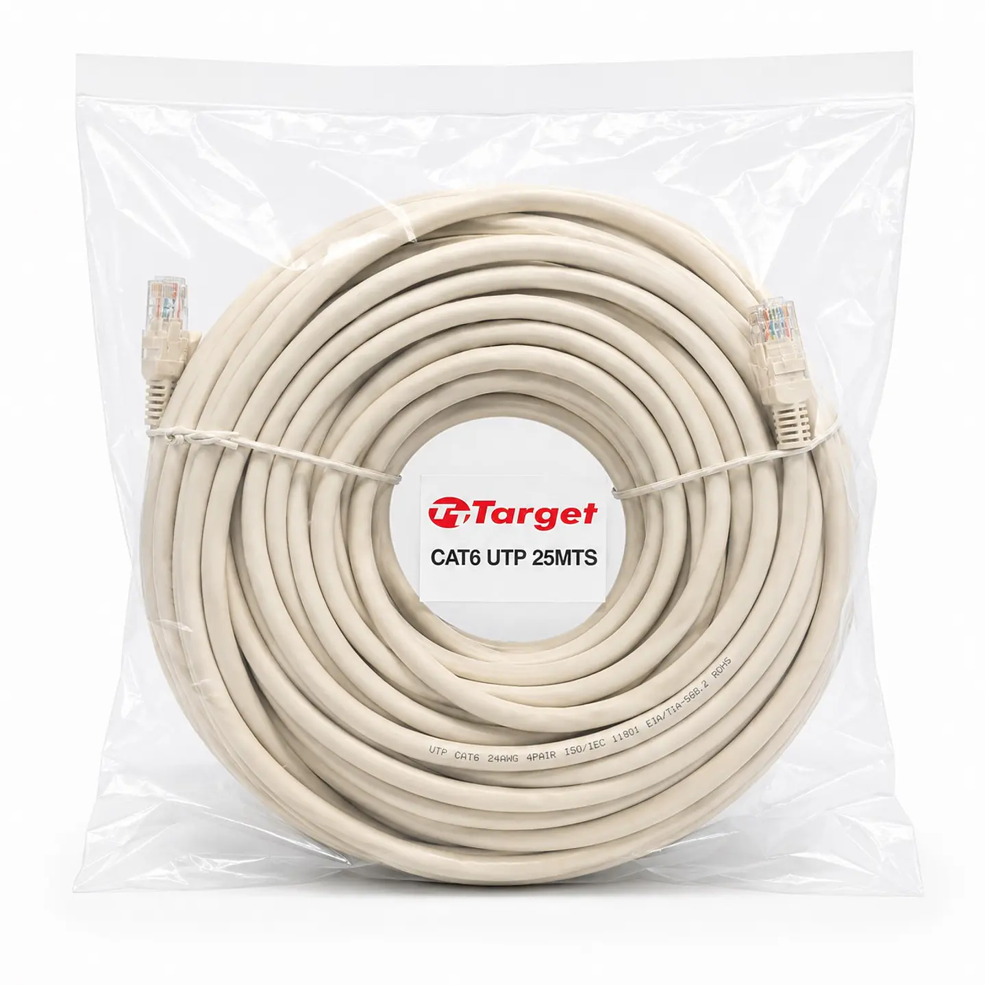 Cable de Red Target 25 mts Patch Cord UTP Cat 6 1