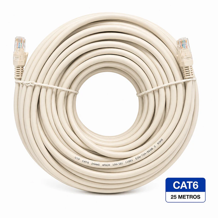 Cable de Red Target 25 mts Patch Cord UTP Cat 6 2