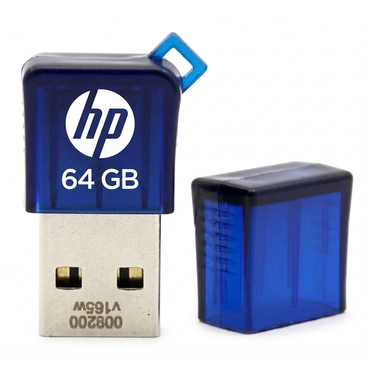 Pendrive USB 2.0 Hp v165w Mini Con Tapa Azul 3
