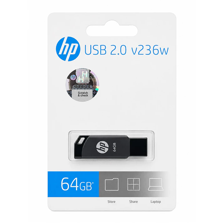 Pendrive USB 2.0 Hp v236w Metálico 2