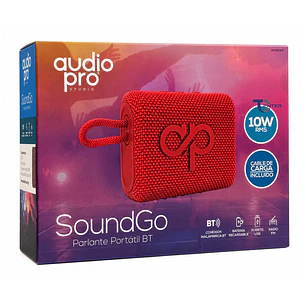 Parlante BT Audiopro 10w Inalámbrico AP02093R Rojo