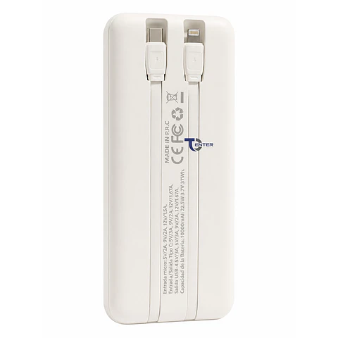 Batería Portátil Powerbank 10.000 Tecnolab 22.5w TL538W
